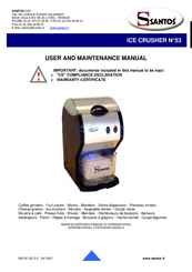 Santos 53 User And Maintenance Manual