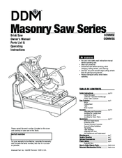 DDM DDMMSG Owner's Manual