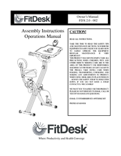 FitDesk FDX 2.0 - 002 Assembly Instructions Operations Manual