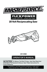 MasterForce FlexPower 241-0432 Operator's Manual