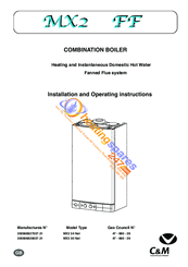 C&M MX2 24 Nat Installation And Operating Instructions Manual