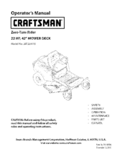 Craftsman lawn mower discount model 247 manual