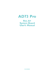 DFI AD73 Pro User Manual