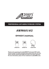 Audio 2000 AWM6014U Owner's Manual
