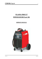 Cebora PLASMA PROF 37 Service Manual