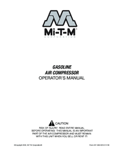 Mi-T-M GASOLINE AIR COMPRESSOR Operator's Manual