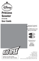 KidTrax KT1024WM Princess Scooter User Manual