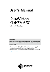 Eizo DuraVision FDF2305W User Manual