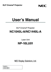 NEC NP-10LU01 User Manual