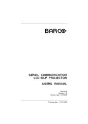 Barco Projector User Manual