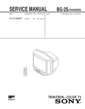 Sony Trinitron KV-2199M5T Service Manual