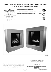 Focalpoint NERO CUBE LCD ELECTRIC COMPLETE SUITE IVORY- F500336 Installation & User's Instructions