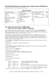 JED T430 User Manual