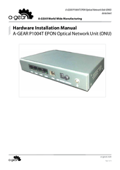 a-gear P1004T EPON Hardware Installation Manual