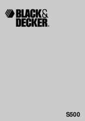 Black & Decker S500 User Manual
