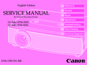 Canon LV-X4U Service Manual