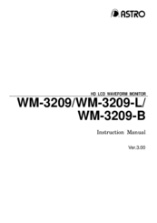 ASTRO WM-3209-B Instruction Manual