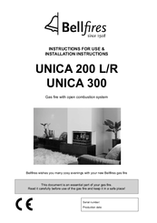 Bellfires UNICA 300 Instruction For Use & Installation Instructions