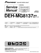 Pioneer DEH-MG8137ZT Service Manual