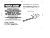 Black & Decker NHT524 Instruction Manual