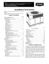 Bryant Legacy 674D Installation Instructions Manual