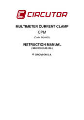 Circutor CPM Instruction Manual