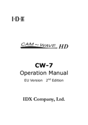 IDX CW-7 Cam-Wave HD Operation Manual