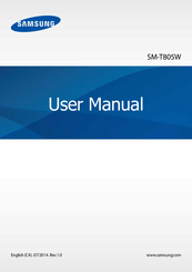 Samsung SM-T805W User Manual
