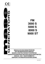 Mase FM 3000 S Use And Maintenance Manual