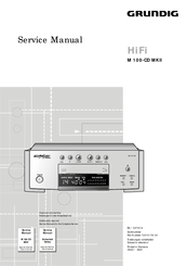 Grundig HiFi M 100-CD MKII Service Manual