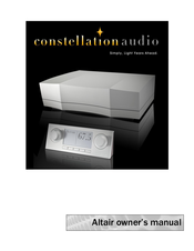 Altair Constellation Audio Owner's Manual