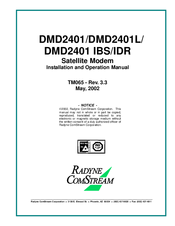 Radyne ComStream DMD2401 IBS Operation Manual