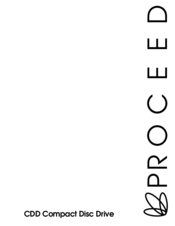 PROCEED CDD Compact Disc Drive User Manual