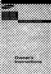 Samsung TXM3296FH Owner's Instructions Manual