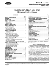 Carrier Aquazone 50HQL Installation, Start-Up And Service Instructions Manual