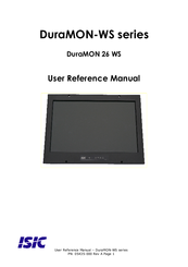 Isic DuraMON 26 WS User's Reference Manual
