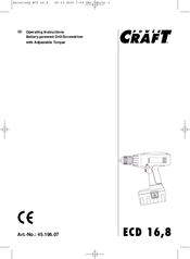 Power Craft ECD 8 Operating Instructions Manual