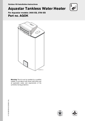 Bosch Aquastar 2700 ES Installation Instructions Manual