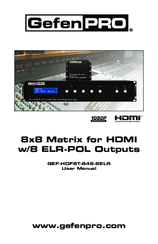 Gefen Pro GEF-HDFST-848-8ELR User Manual