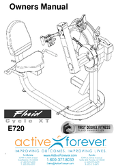 Active forever Fluid Cycle XT E720 Owner's Manual