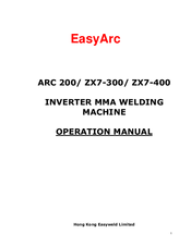 Hong Kong Easyweld EasyArcZX7-400 Operation Manual