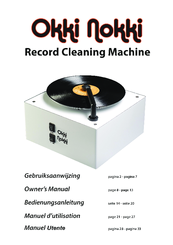 Okki Nokki Record Cleaning Machine Owner's Manual