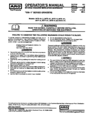 ARO 8475-A-EU Operator's Manual