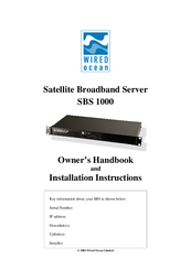 Wiredocean SBS 1000 Owner's Handbook Manual