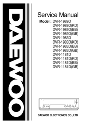 Daewoo DVR-1989D Service Manual