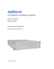 exaSound e12 DAC Owner's Manual