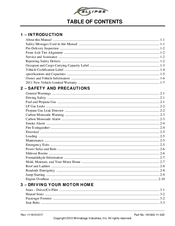 Winnebago Tour 2011 User Manual