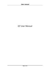 Micromax Q7 User Manual