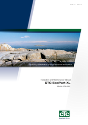 CTC Union EcoPart XL 424 Installation And Maintenance Manual