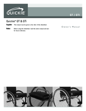 Quickie GT Owner's Manual